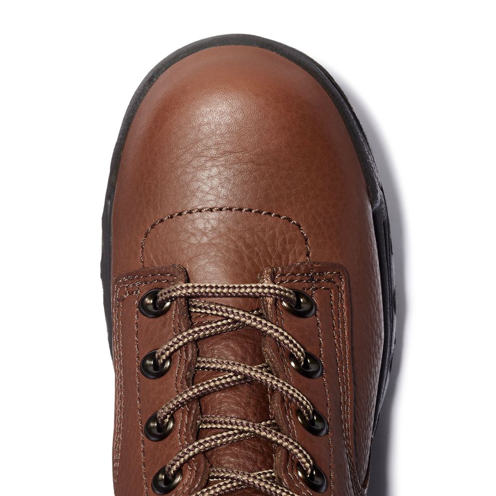 Botas de Trabajo Feminino - Timberland Pro® Titan® 6\" Soft Toe - IFDNS8590 - Marrom/Pretas